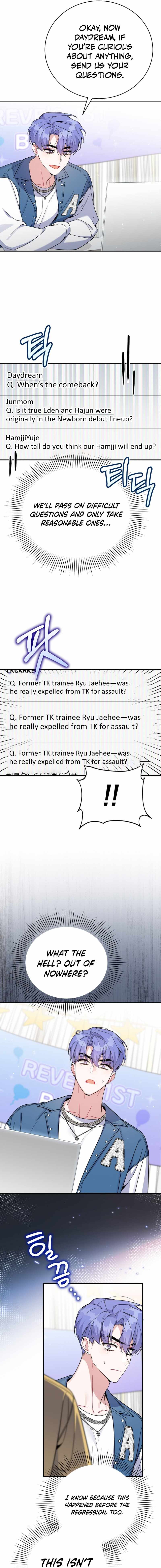 A Blank Slate Regression for the Idol That Lost His Original Mindset Chapter 65 page 9