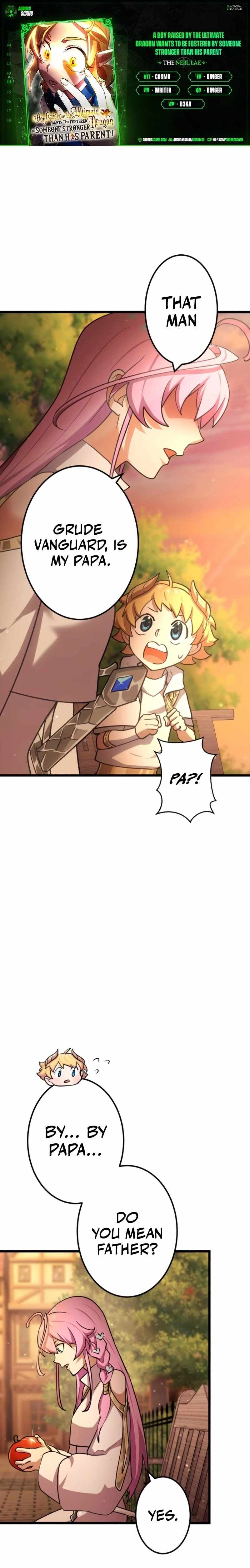 A Boy Raised by the Ultimate Dragon Wants to Be Fostered by Someone Stronger Than His Parent! Chapter 14 page 1