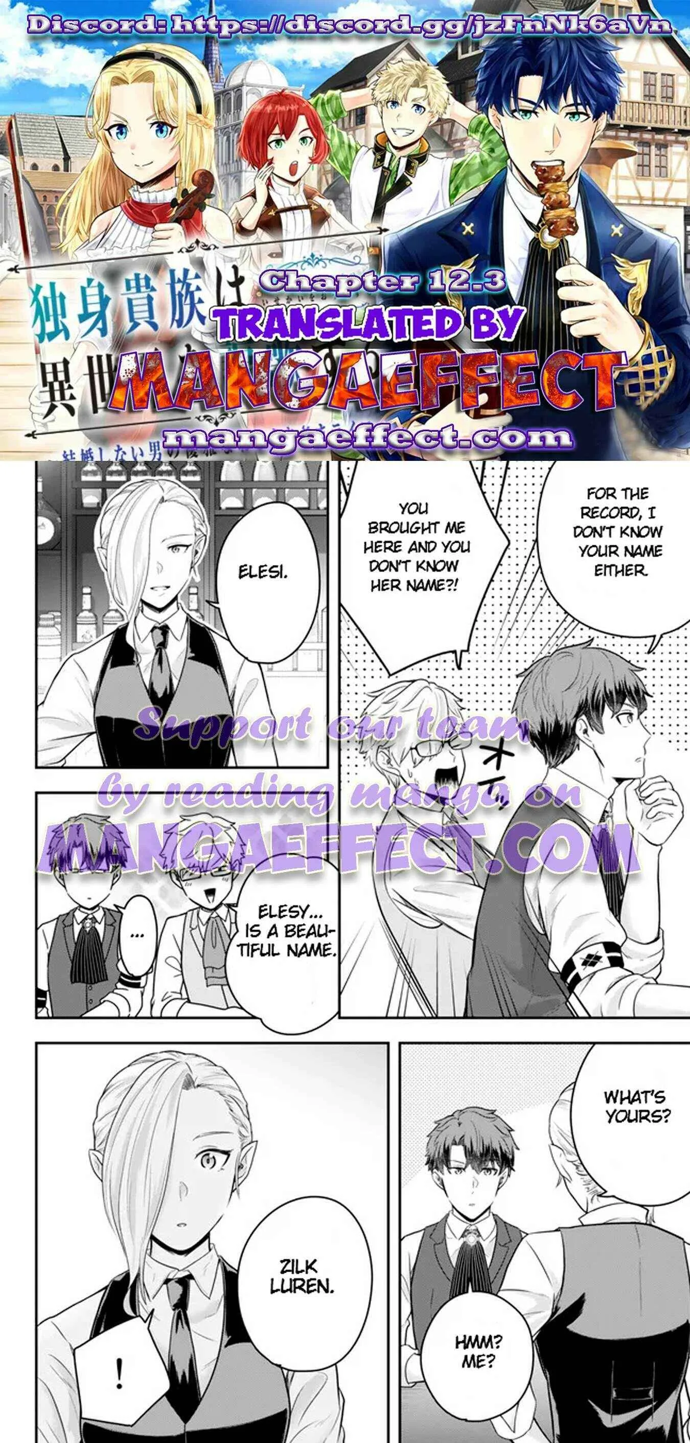 A single aristocrat enjoys a different world ~ The graceful life of a man who never gets married ~ Chapter 12.3 page 1
