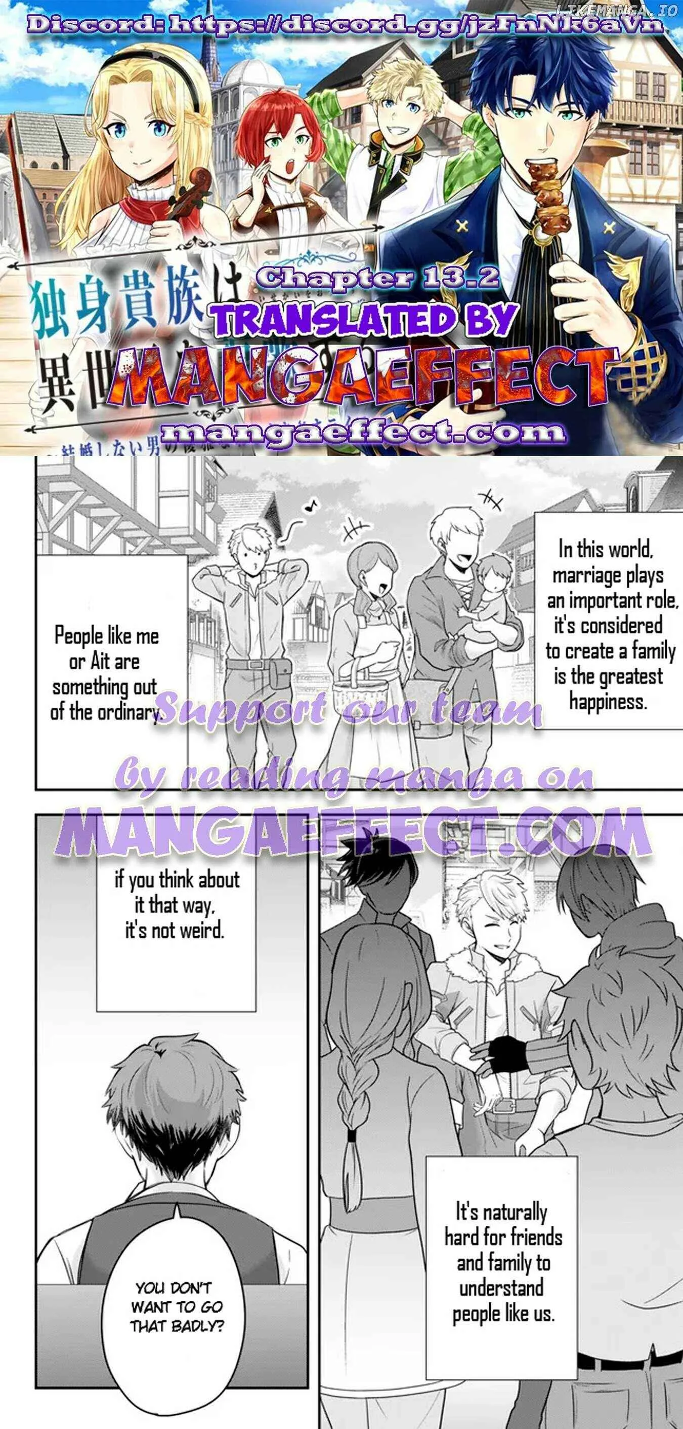 A single aristocrat enjoys a different world ~ The graceful life of a man who never gets married ~ Chapter 13.2 page 1