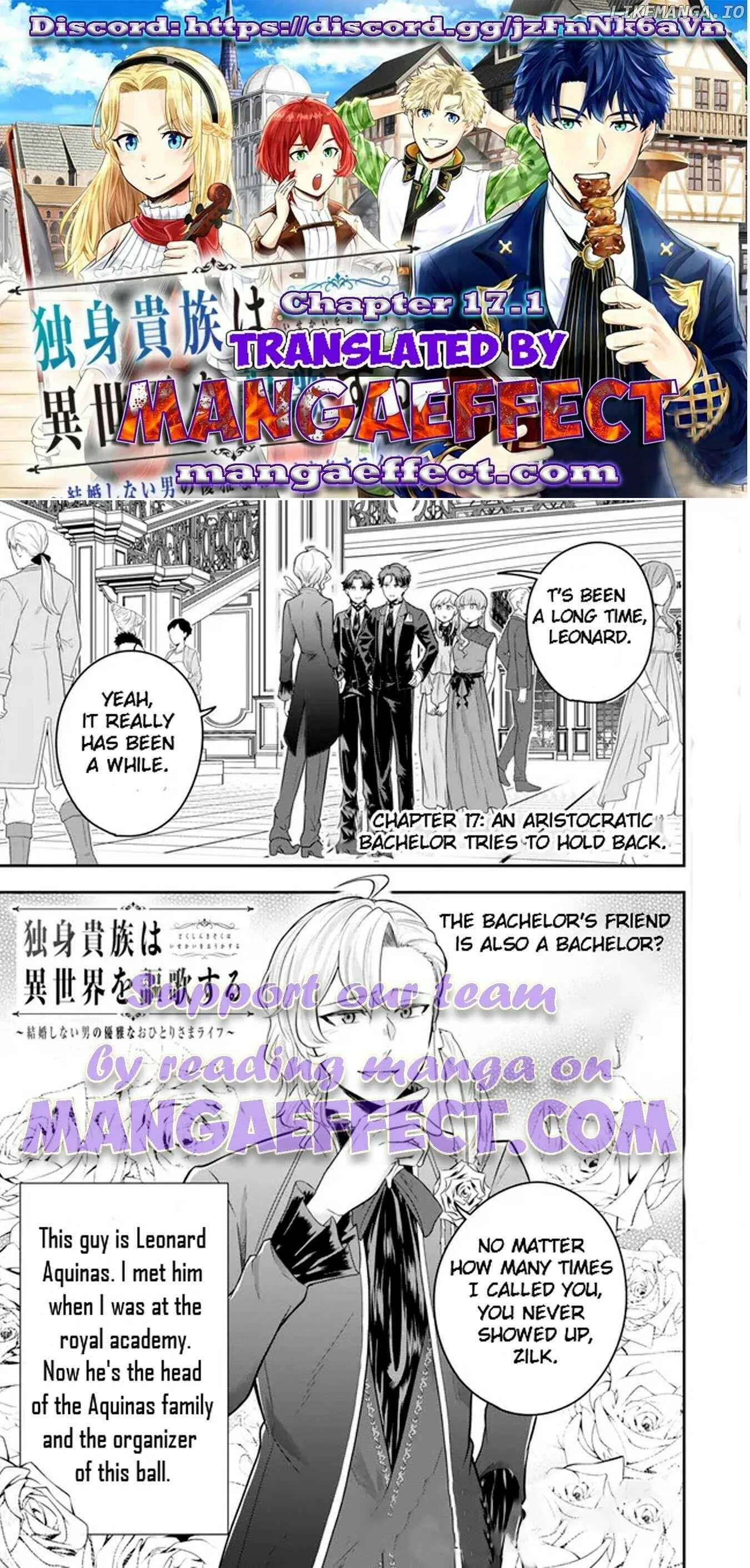 A single aristocrat enjoys a different world ~ The graceful life of a man who never gets married ~ Chapter 17.1 page 1