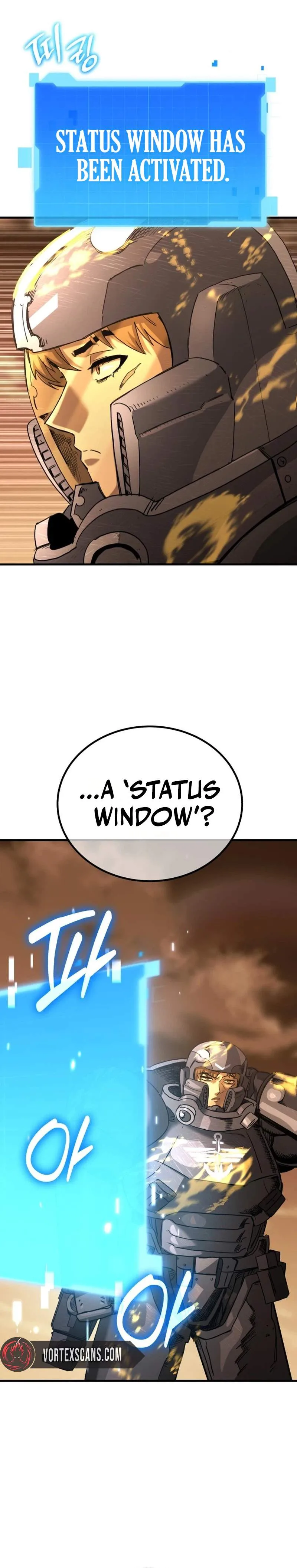 A Space Marine Gets a Status Window Chapter 1 page 48