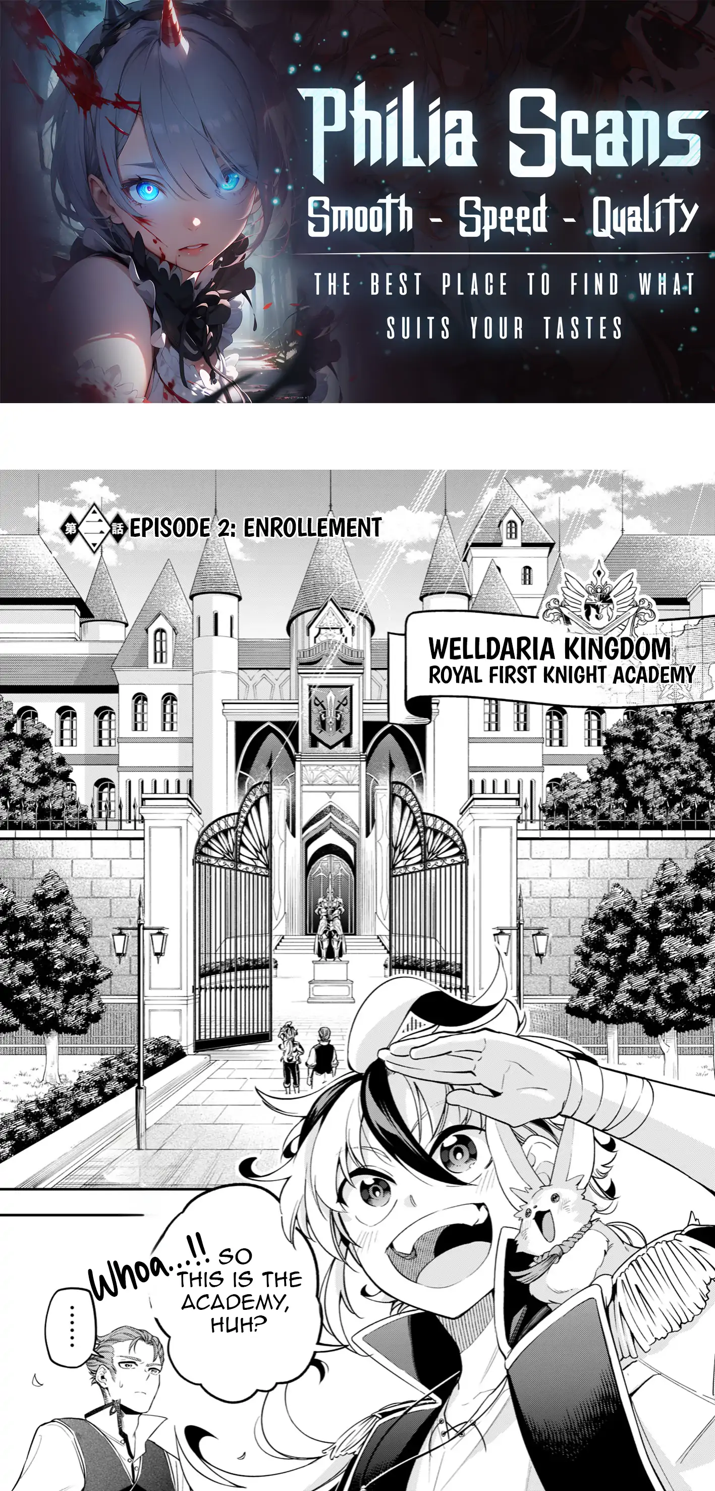 A Sword-less Sword Saint, Unrivaled in a Knight Academy Ruled by Aristocrats Chapter 2 page 1