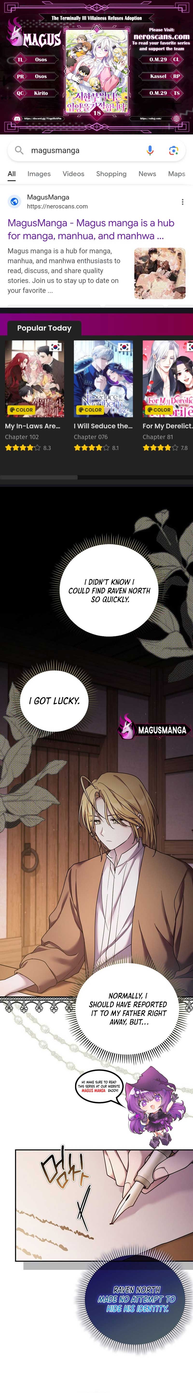 A Terminally Ill Villainess Refuses To Be Adopted Chapter 18 page 2