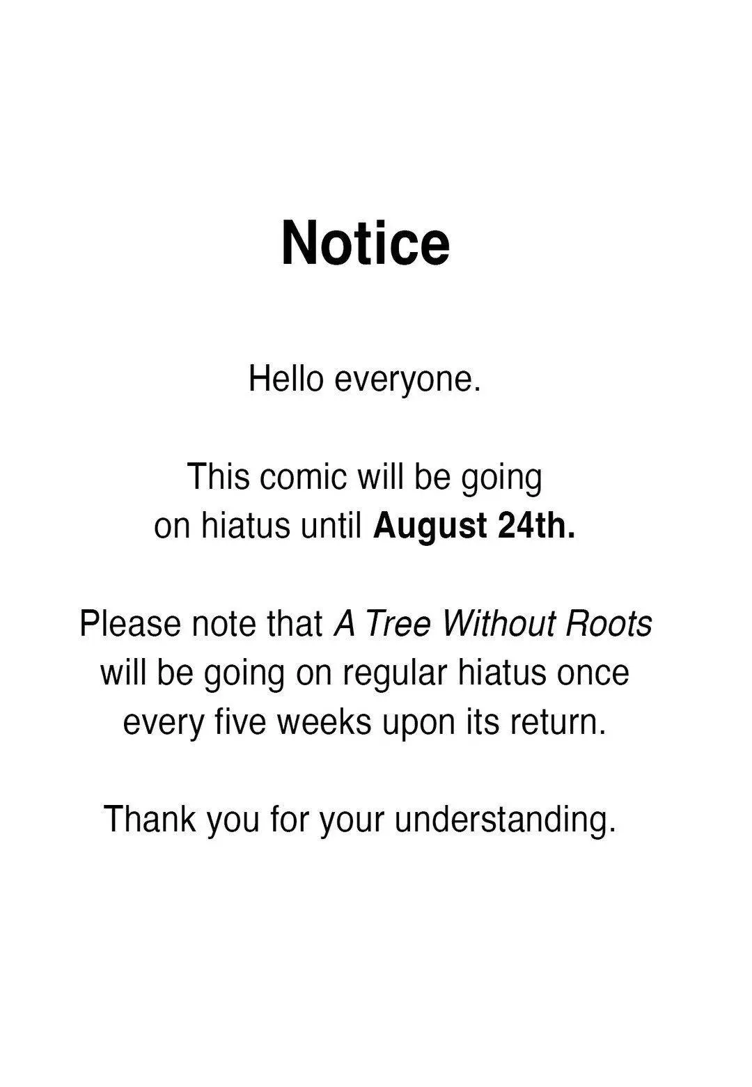 A Tree Without Roots Chapter 55.5 page 1