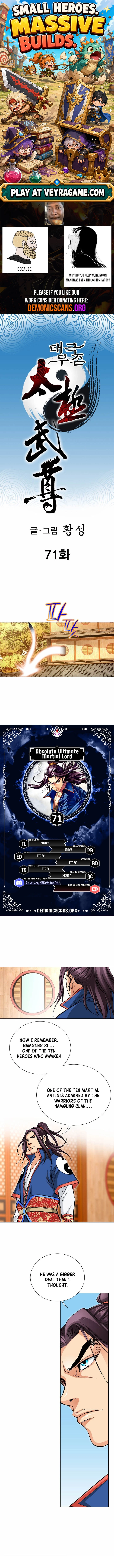 Absolute Ultimate Martial Lord Chapter 71 page 1