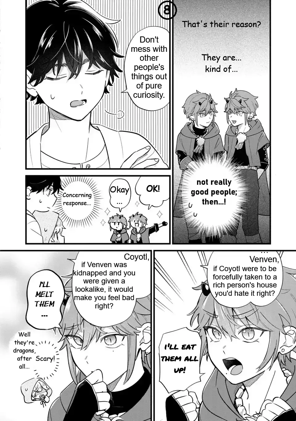 Akuyaku no Goreisoku no Dounika Shitai Nichijou Chapter 38 page 8