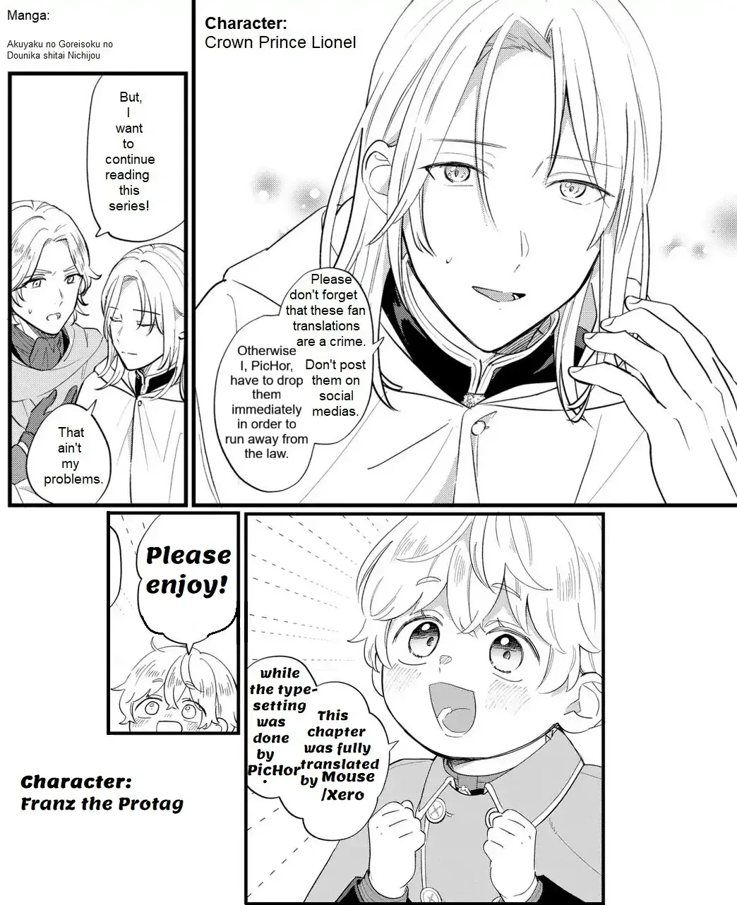 Akuyaku no Goreisoku no Dounika Shitai Nichijou Chapter 42 page 1