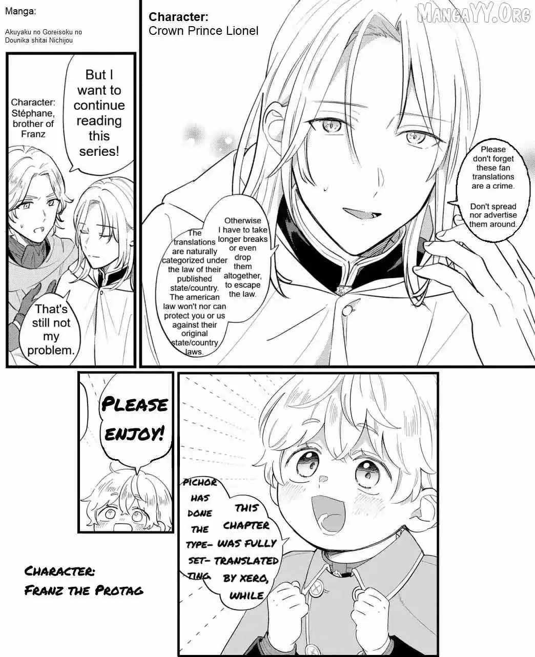 Akuyaku no Goreisoku no Dounika Shitai Nichijou Chapter 49 page 1