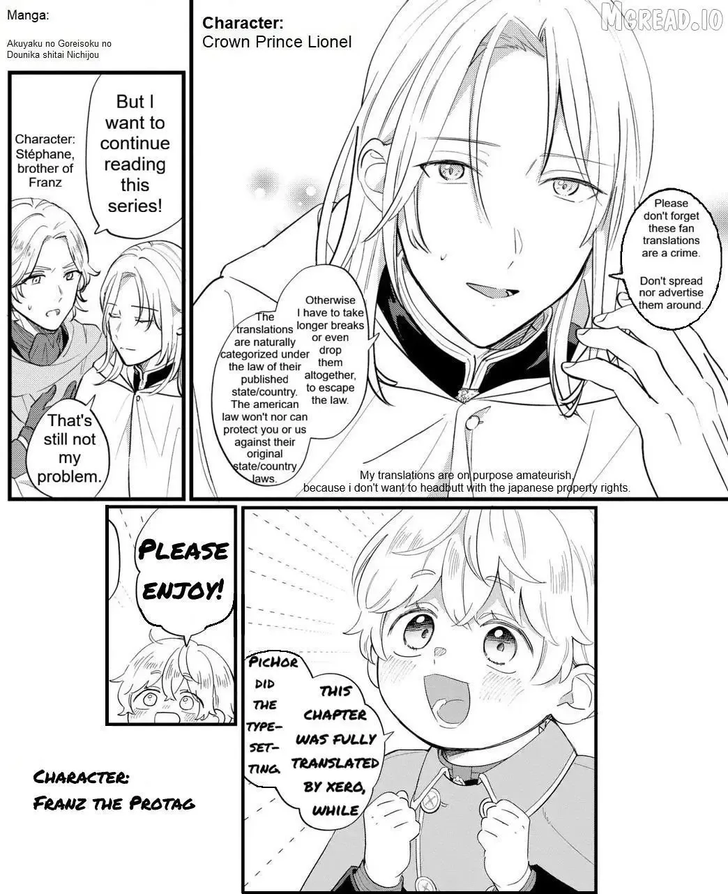 Akuyaku no Goreisoku no Dounika Shitai Nichijou Chapter 57 page 1