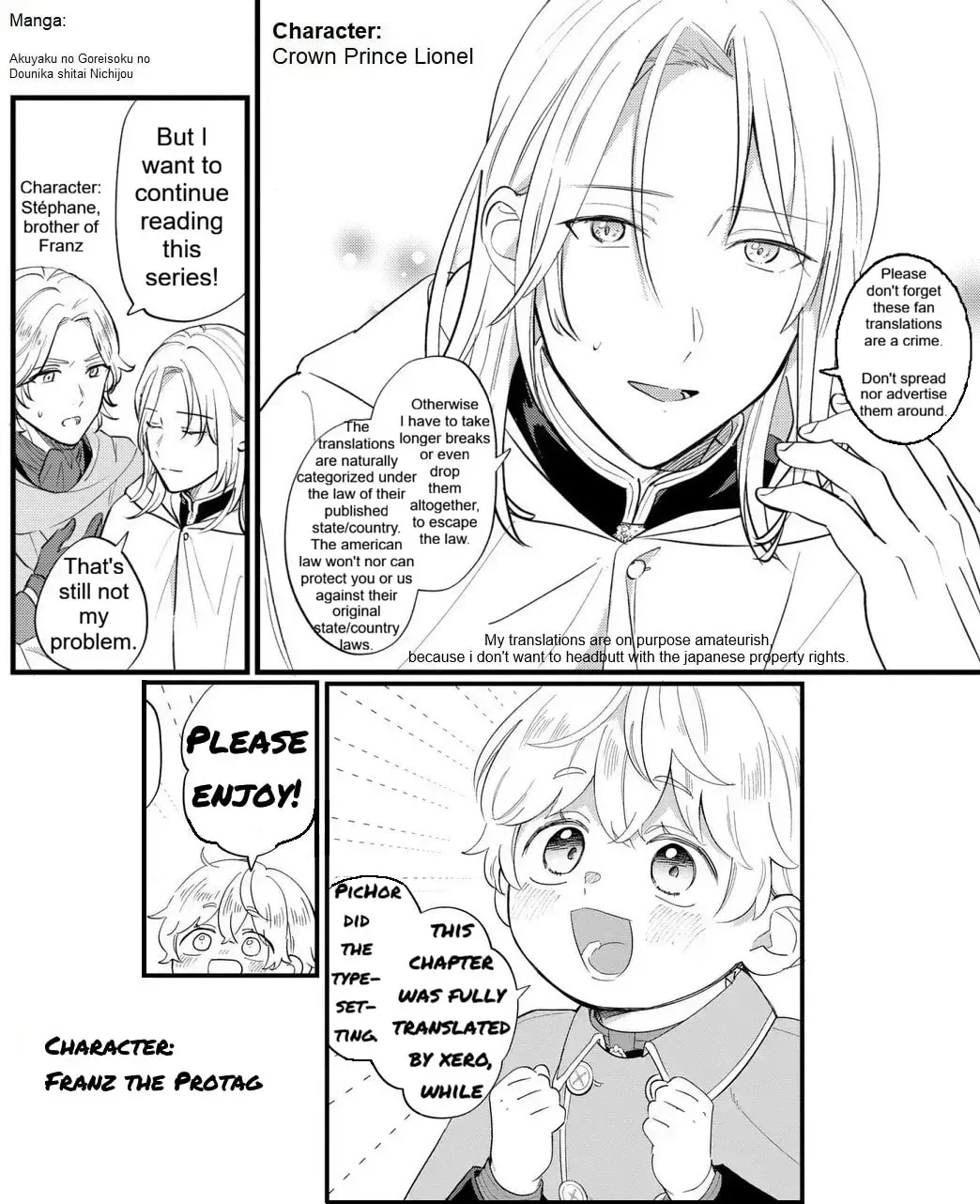 Akuyaku no Goreisoku no Dounika Shitai Nichijou Chapter 58 page 1