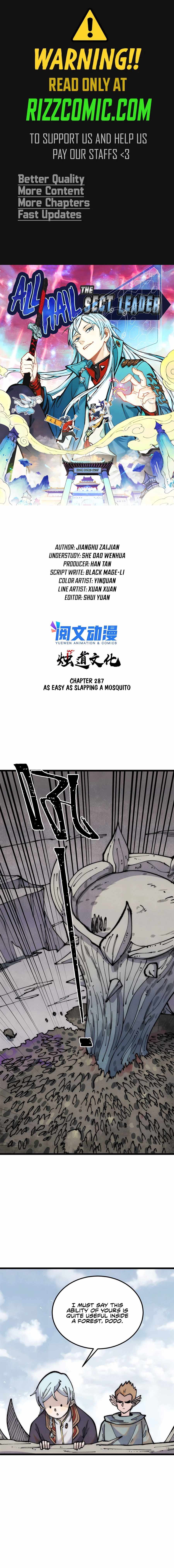 All Hail the Sect Leader Chapter 287 page 1