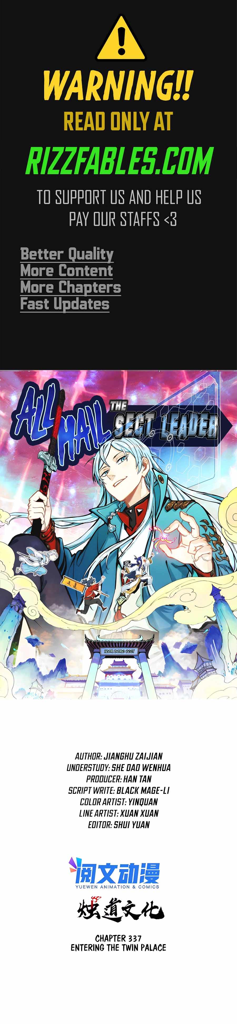 All Hail the Sect Leader Chapter 337 page 1