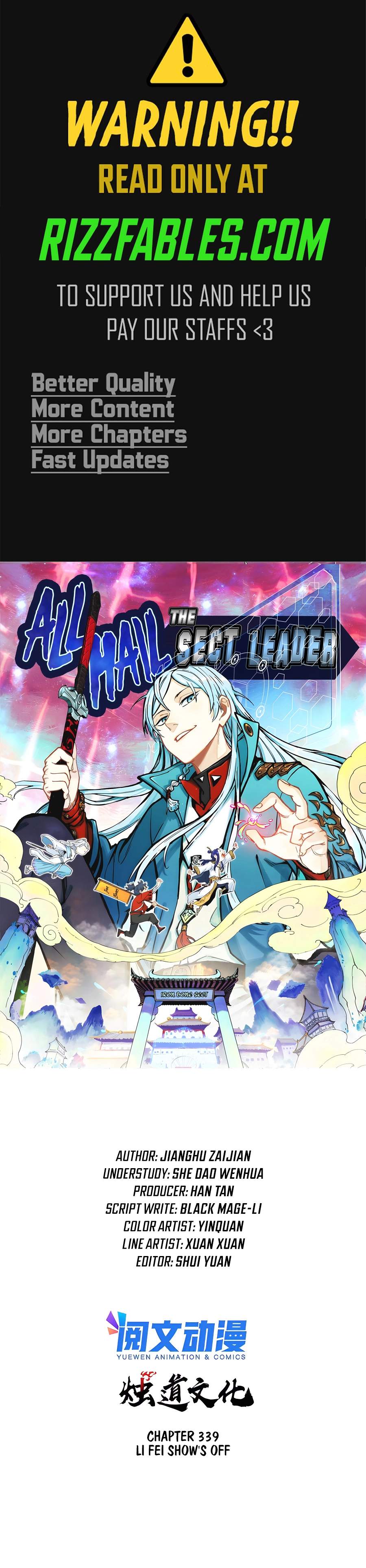 All Hail the Sect Leader Chapter 339 page 1