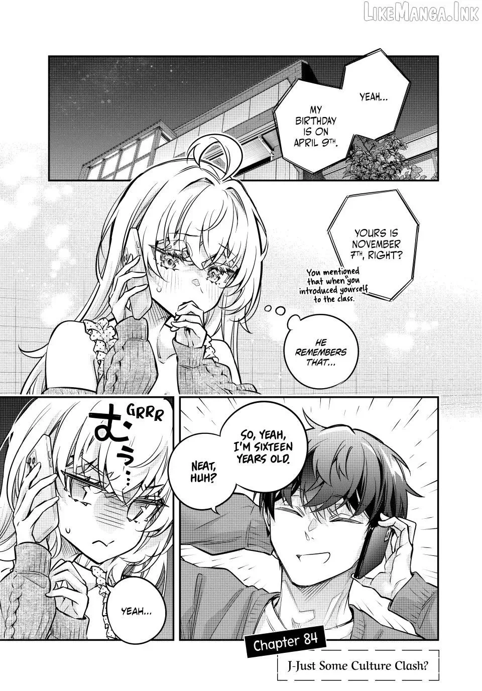 Alya, Who Sits Next to Me, Sometimes Whispers Sweet Nothings in Russian Chapter 84 page 1