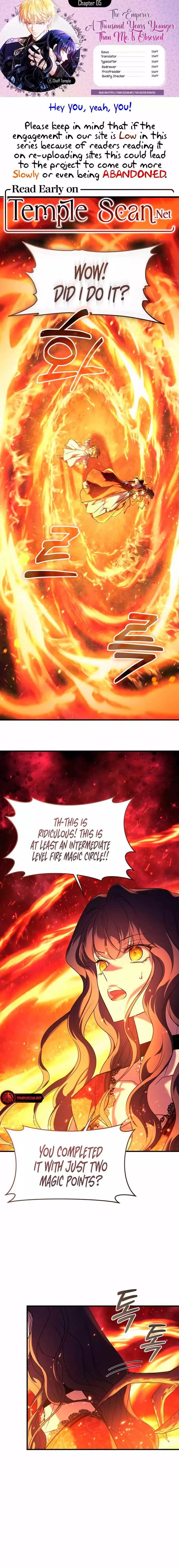 An Emperor 1000 Years Younger Than Me is Obsessed Chapter 5 page 1