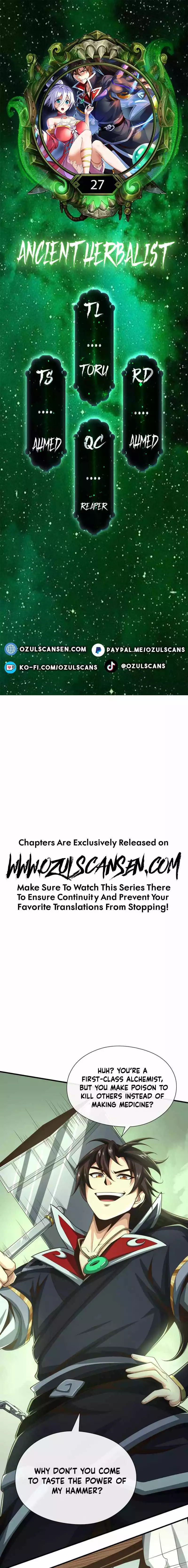 Ancient Herbalist Chapter 27 page 1