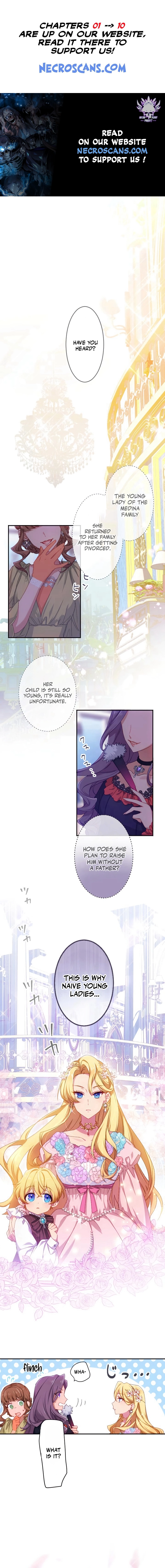 As a Reincarnated Villainess and a Single Mother, I've Secured the Love Route! Chapter 1 page 1