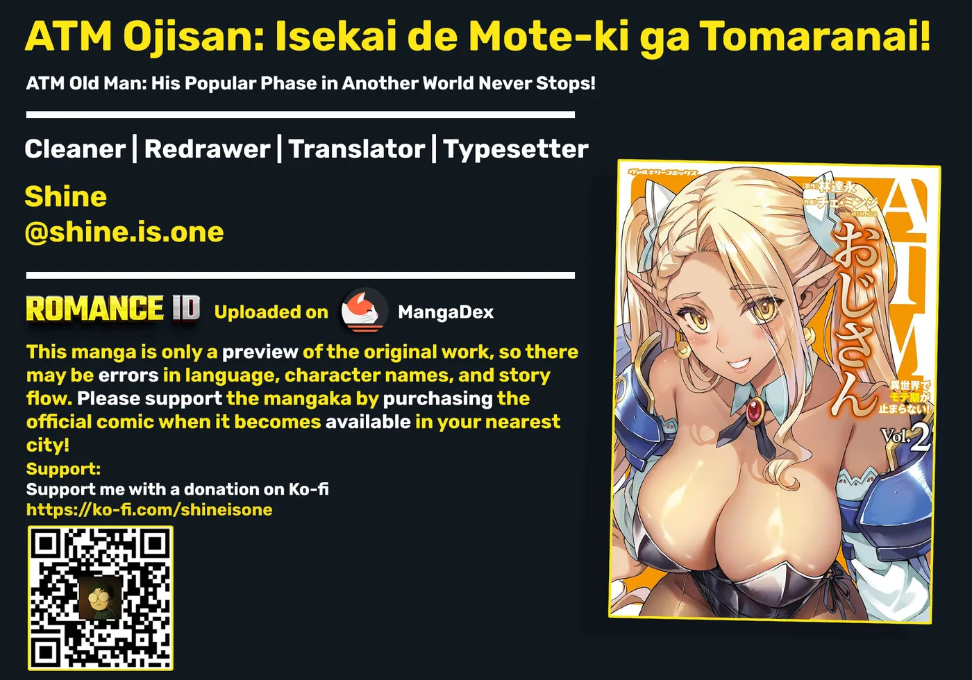 ATM Ojisan - Isekai De Mote-ki Ga Tomaranai! Chapter 21 page 1