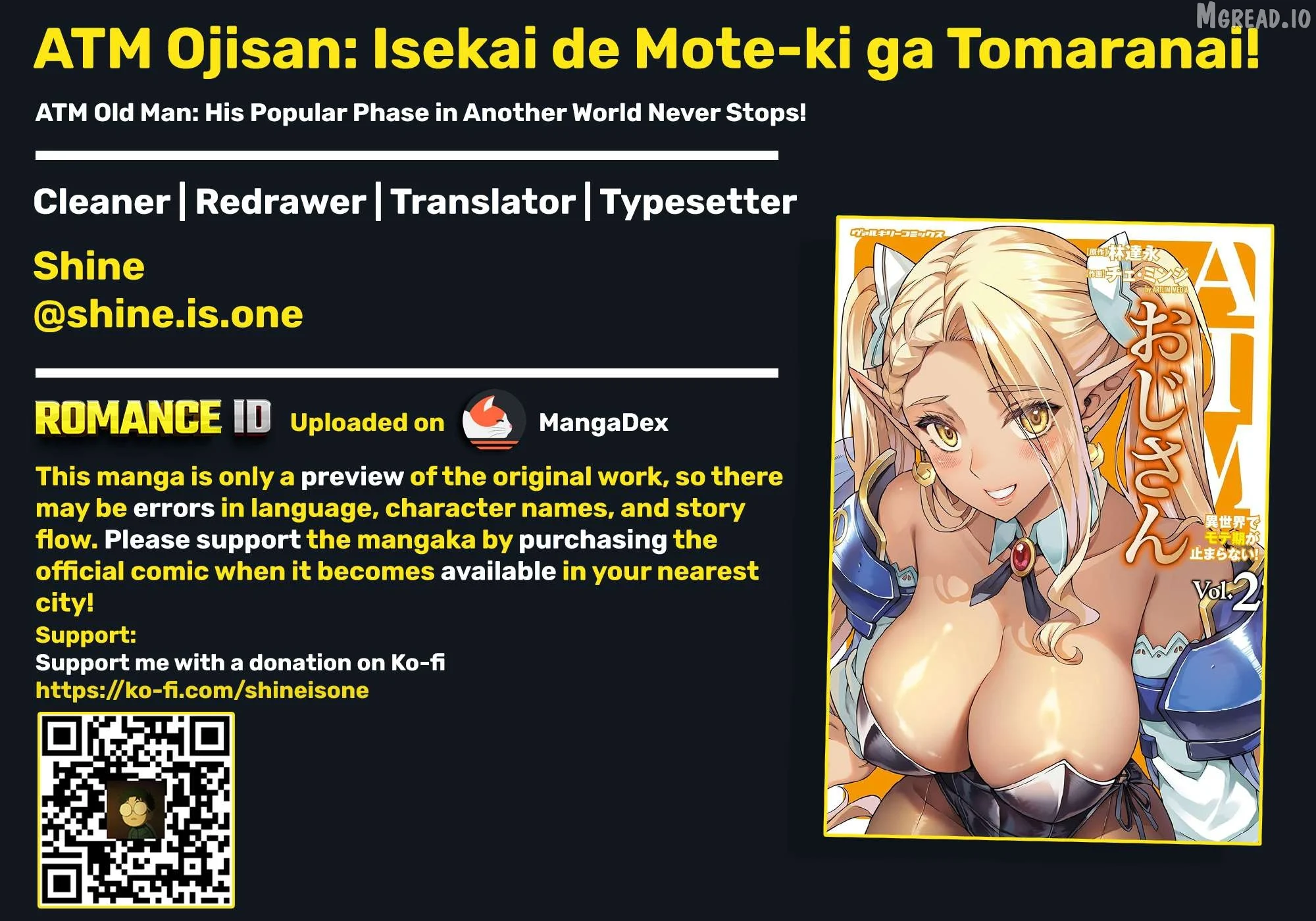 ATM Ojisan - Isekai De Mote-ki Ga Tomaranai! Chapter 9 page 1