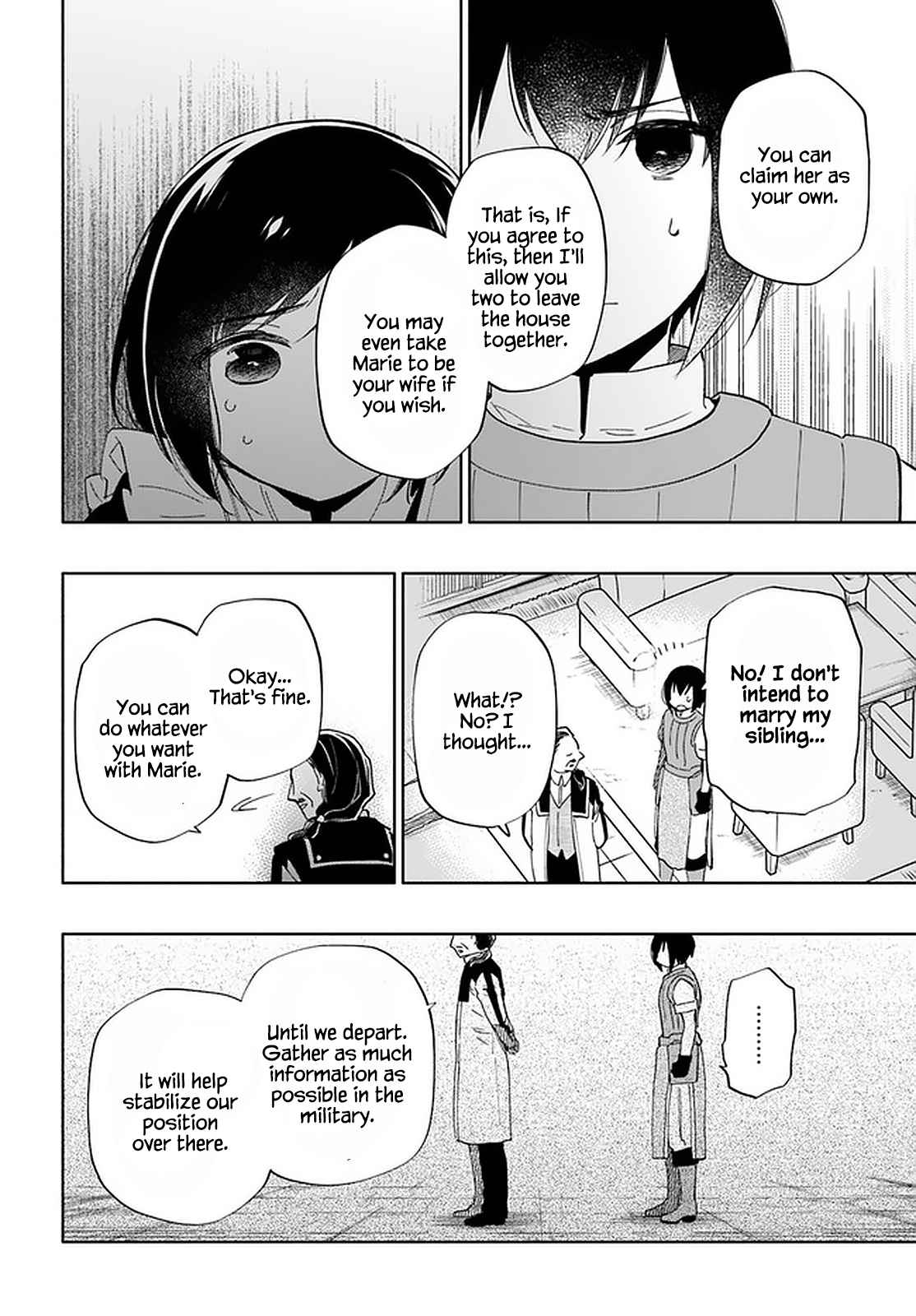Became part of the family with the four brothers of the ducal Chapter 49 page 5