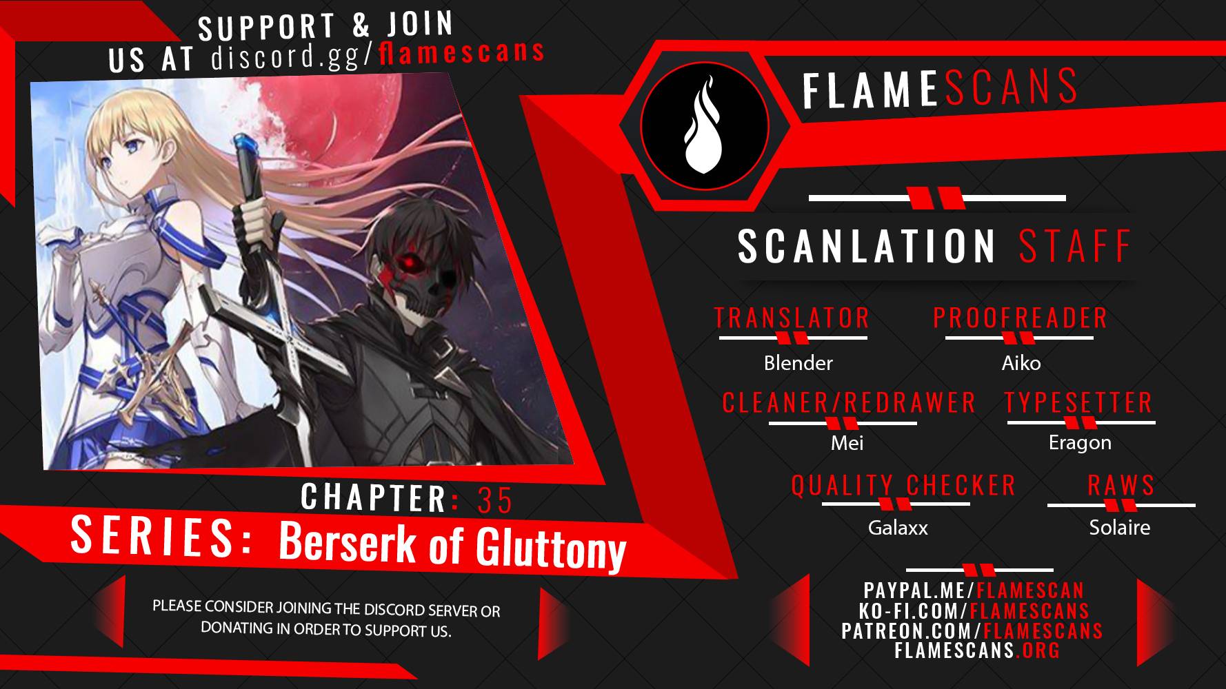 Berserk of Gluttony Chapter 35 page 1