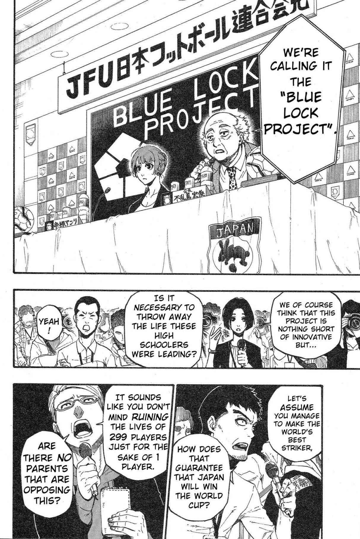 Blue Lock Chapter 4 page 8