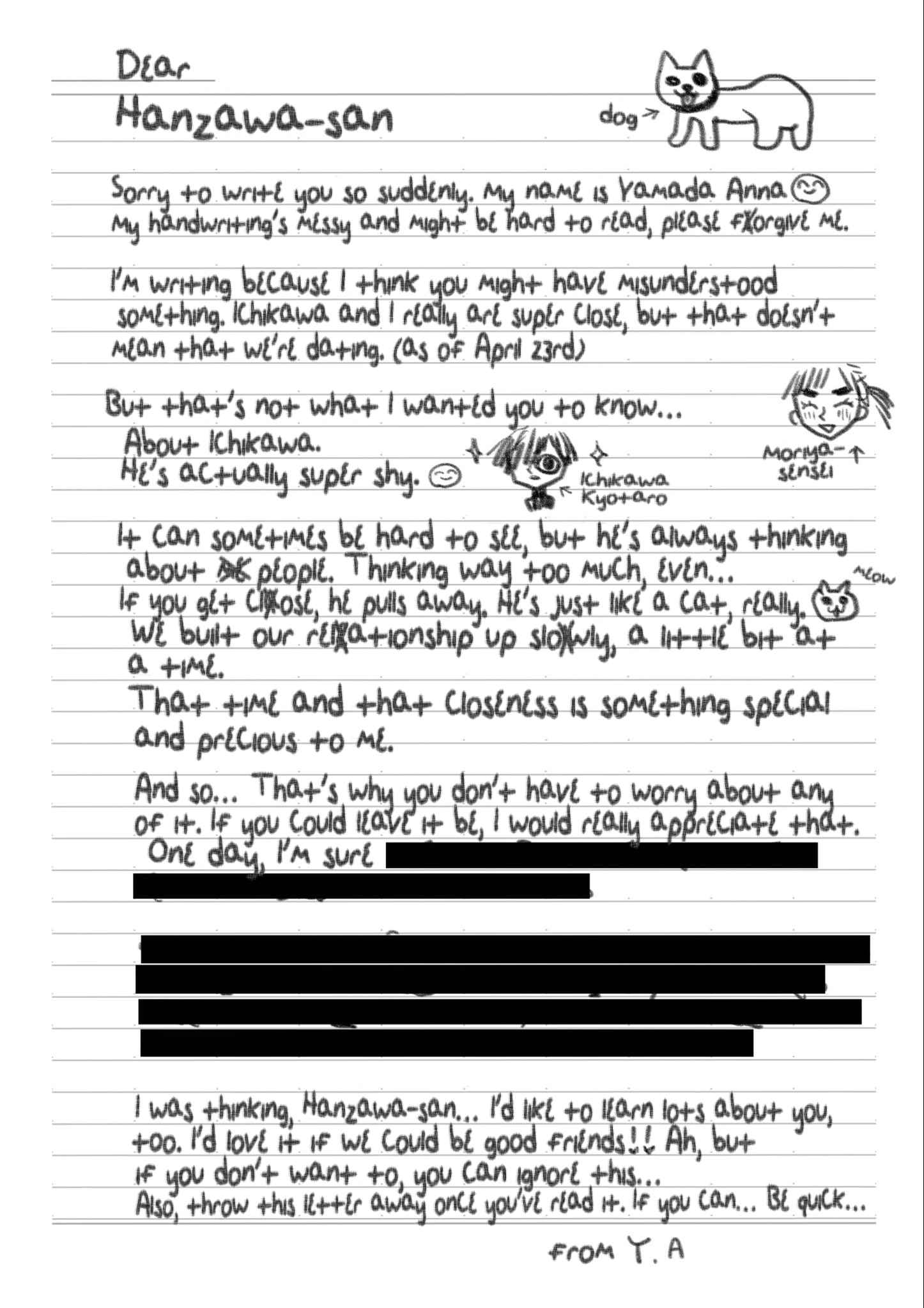 Boku No Kokoro No Yabai Yatsu Chapter 102 page 13