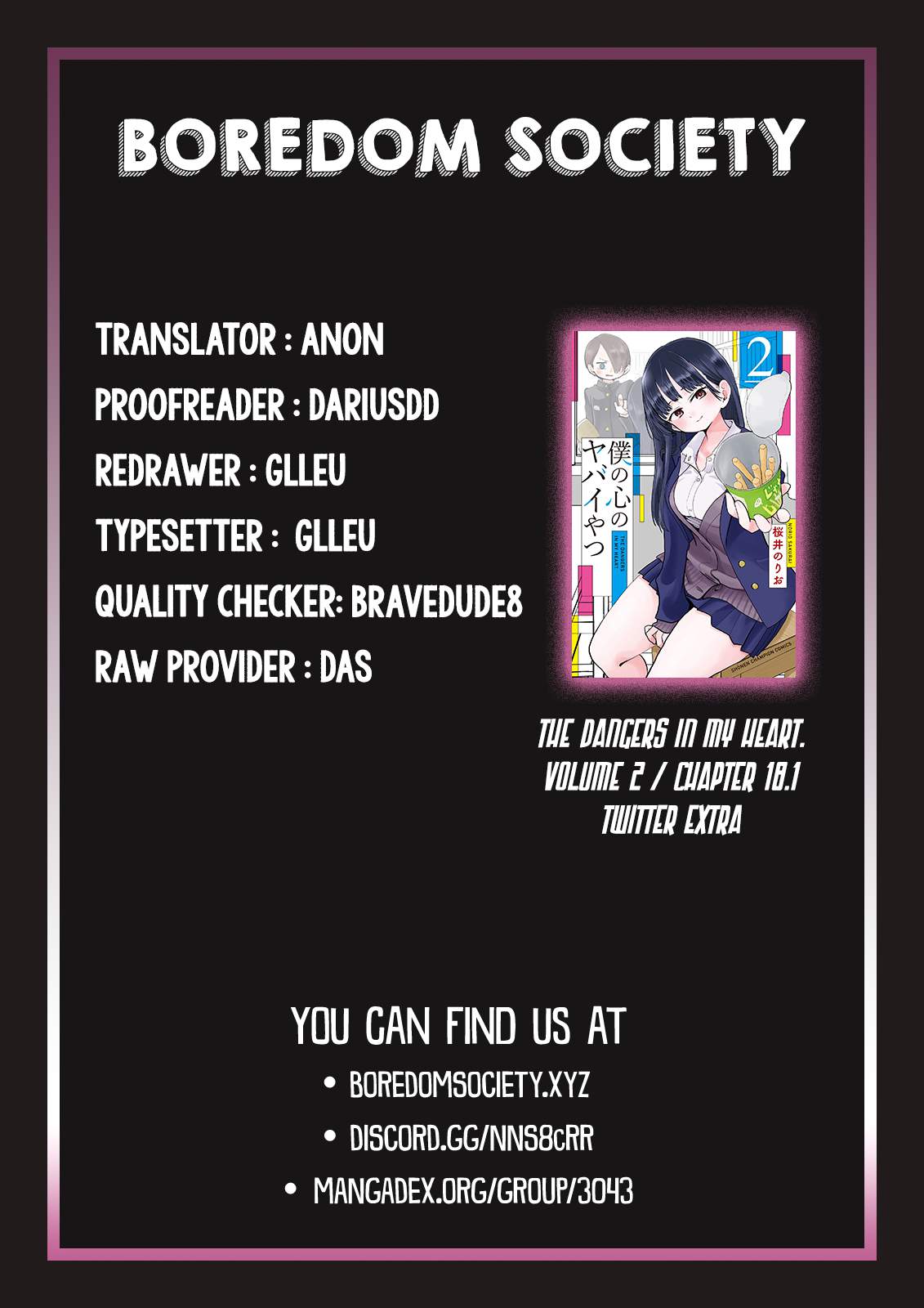Boku No Kokoro No Yabai Yatsu Chapter 17.1 page 3