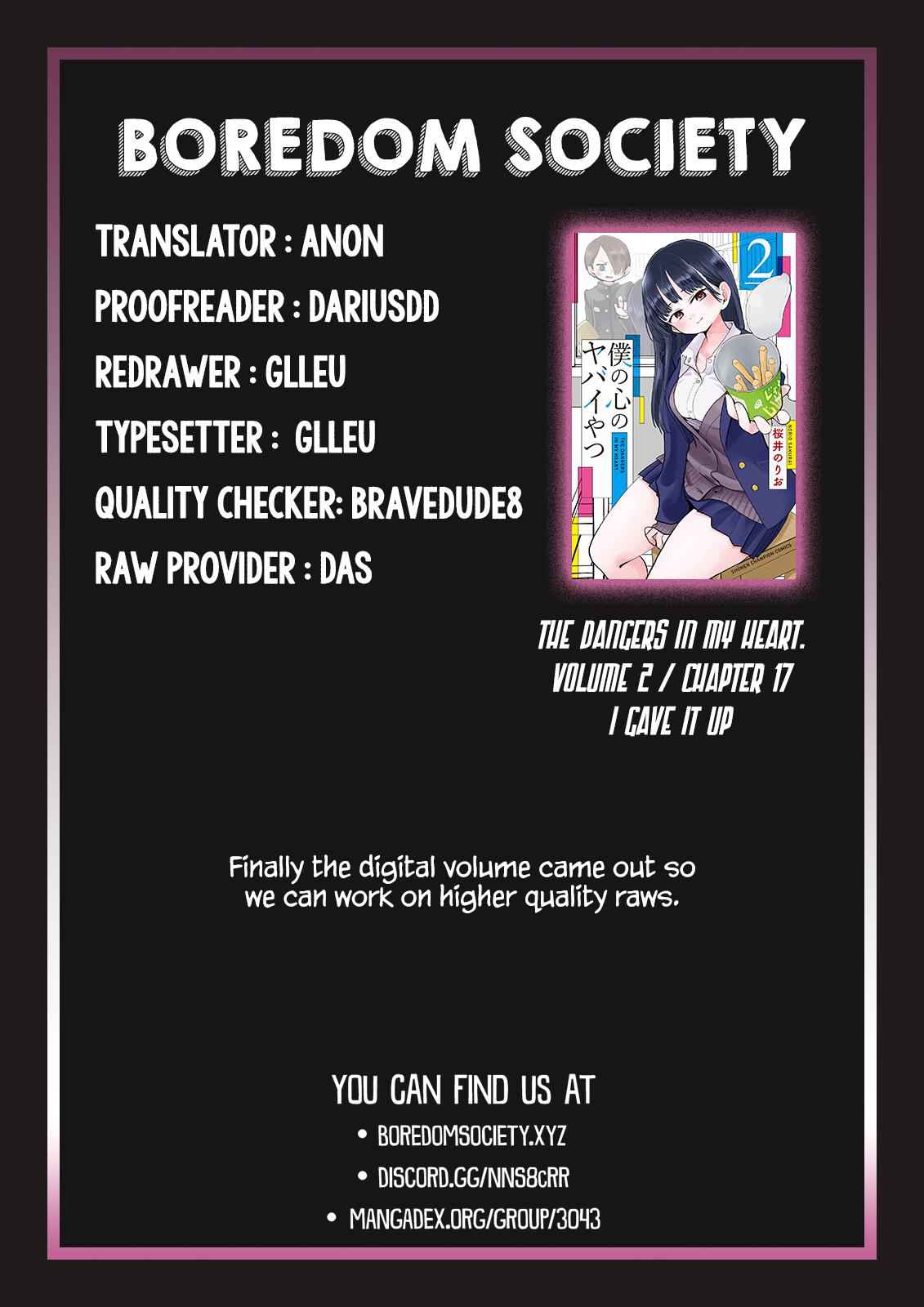 Boku No Kokoro No Yabai Yatsu Chapter 17 page 14