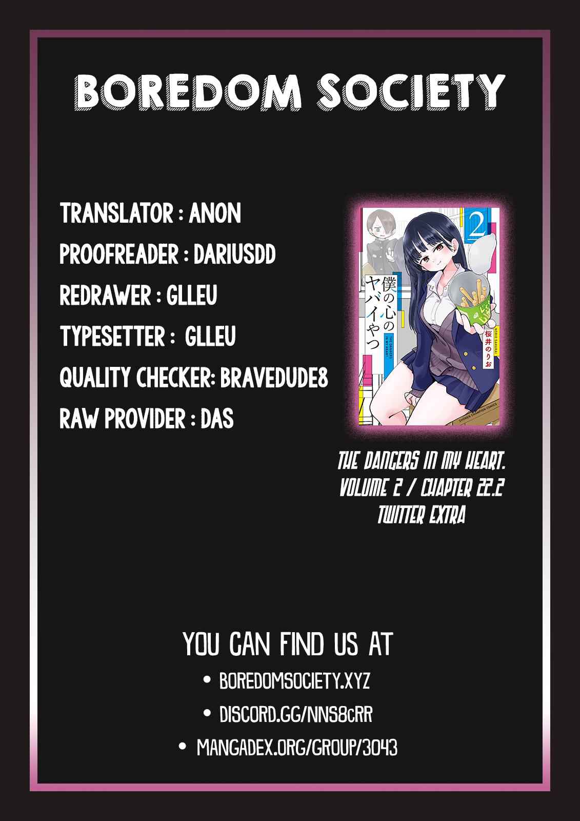 Boku No Kokoro No Yabai Yatsu Chapter 22.2 page 3