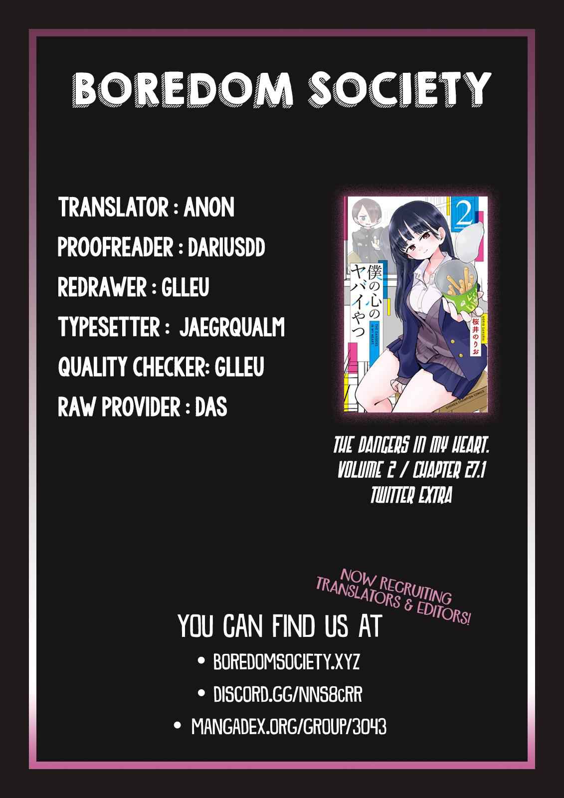 Boku No Kokoro No Yabai Yatsu Chapter 27.1 page 5