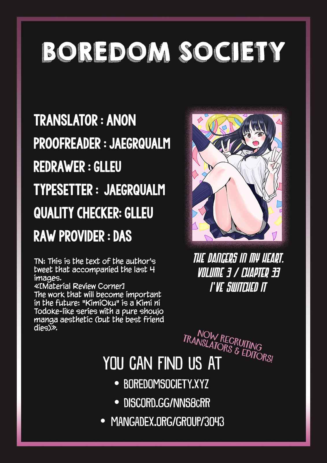 Boku No Kokoro No Yabai Yatsu Chapter 33 page 19
