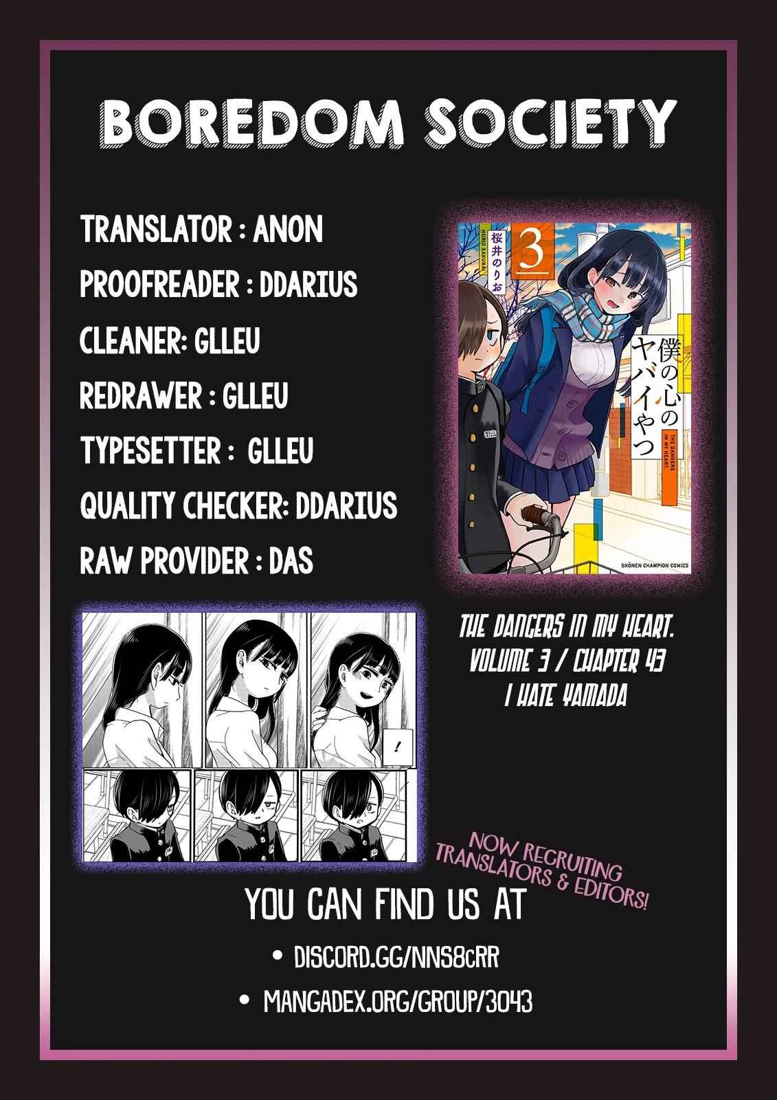 Boku No Kokoro No Yabai Yatsu Chapter 43 page 16