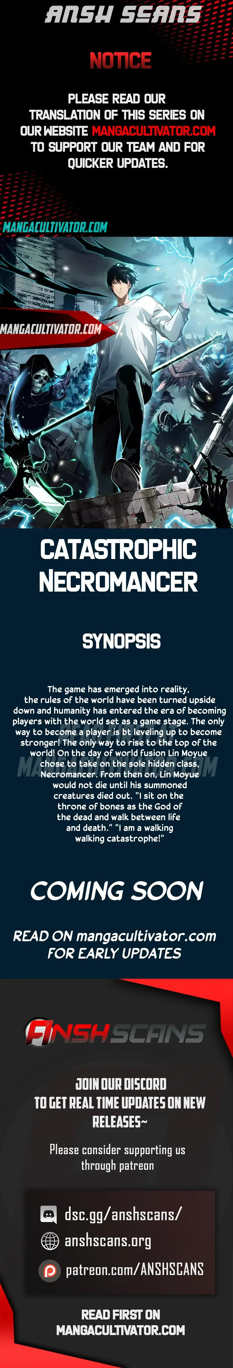 Catastrophic Necromancer Chapter 0.1 page 1