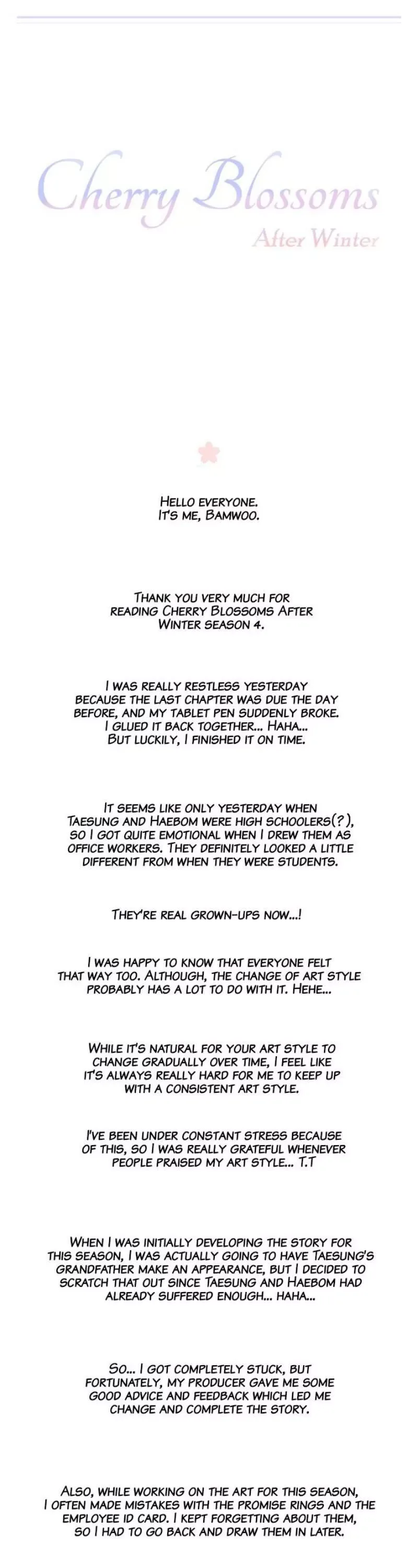 Cherry Blossoms After Winter Chapter 132 page 2