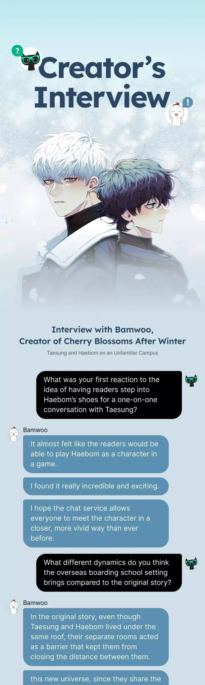 Cherry Blossoms After Winter Chapter 163.5 page 1