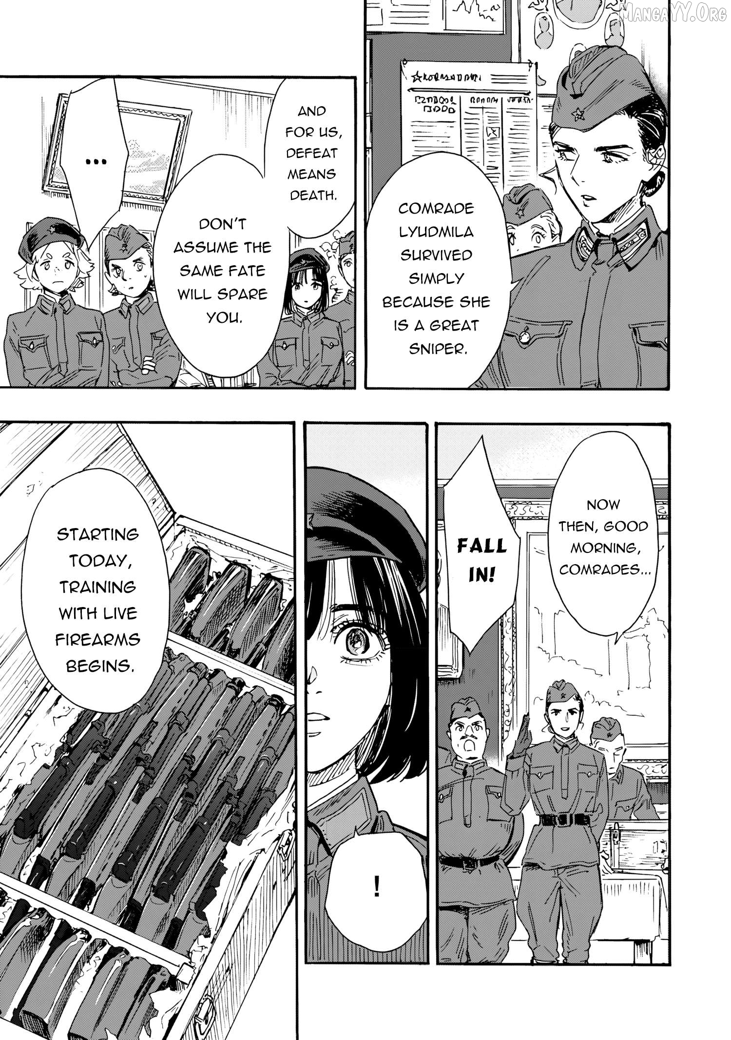 Comrade Girls, Shoot the Enemy Chapter 4 page 34