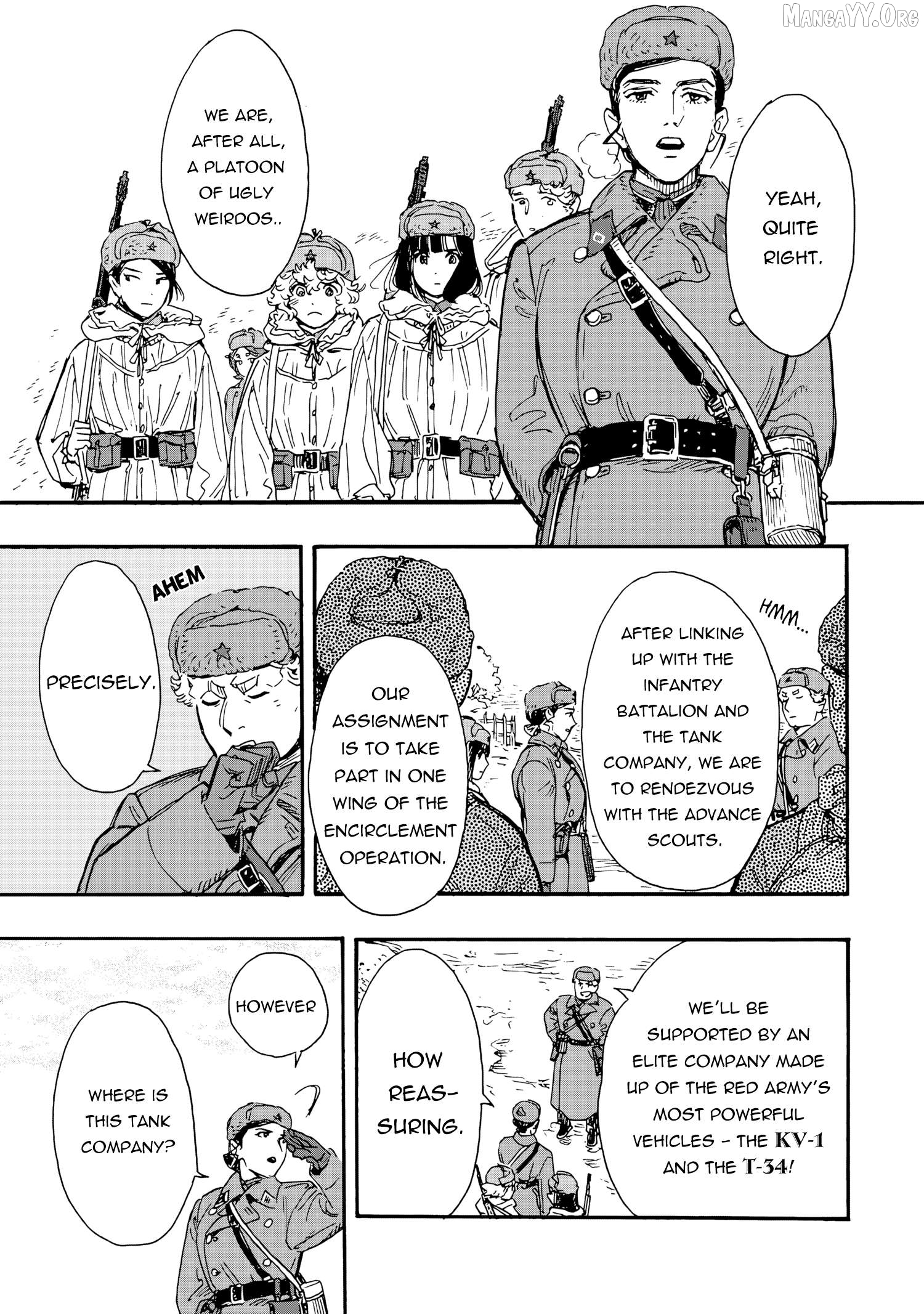 Comrade Girls, Shoot the Enemy Chapter 9 page 4