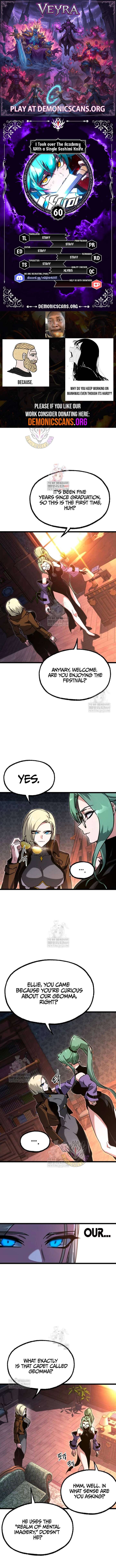 Conquering the Academy with Just a Sashimi Knife Chapter 60 page 2