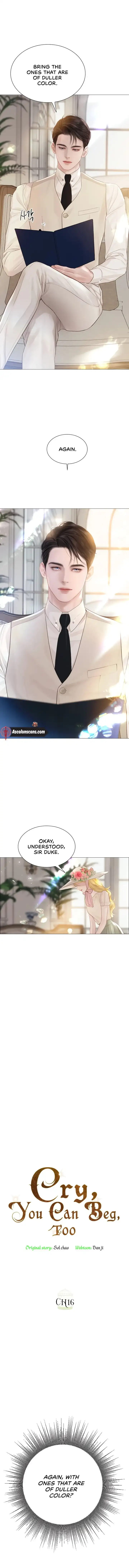 Cry, Even Better If You Beg Chapter 16 page 1