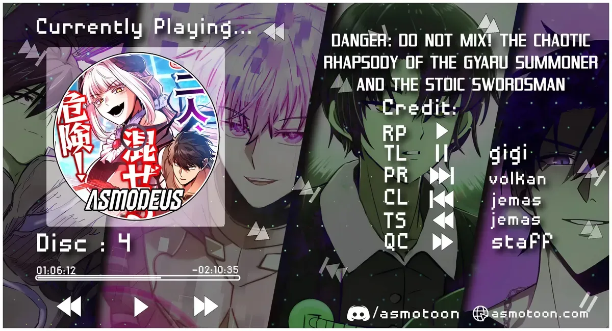 Danger: Do Not Mix! The Chaotic Rhapsody of the Gyaru Summoner and the Stoic Swordsman Chapter 1 page 1