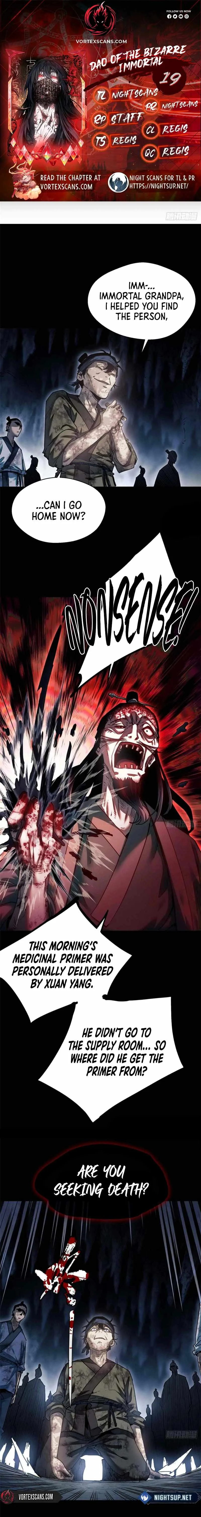 Dao of the Bizarre Immortal Chapter 19 page 1