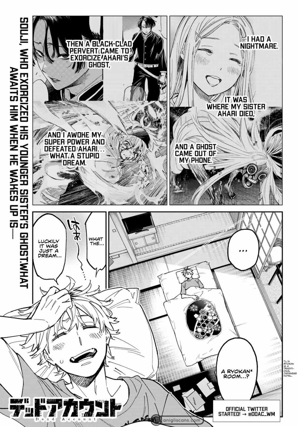 Dead account Chapter 2 page 1