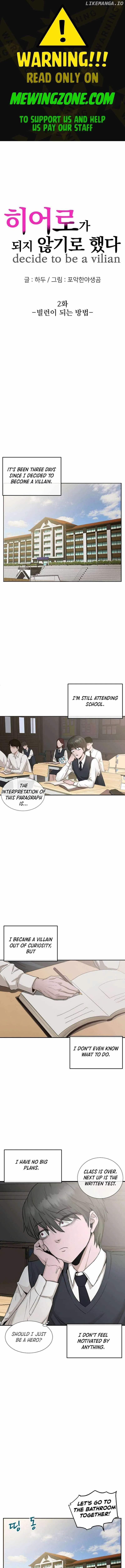 Decide to Be a Villain Chapter 2 page 1