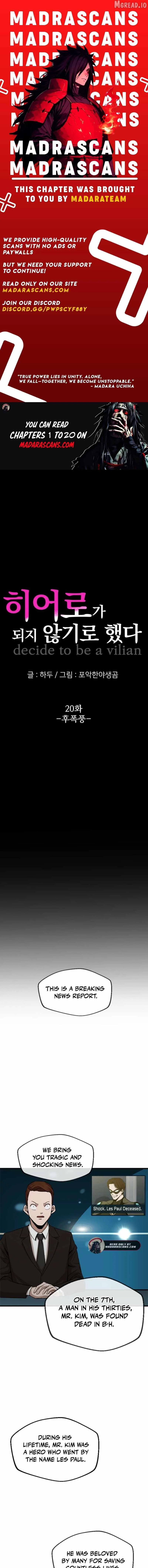 Decide to Be a Villain Chapter 20 page 1