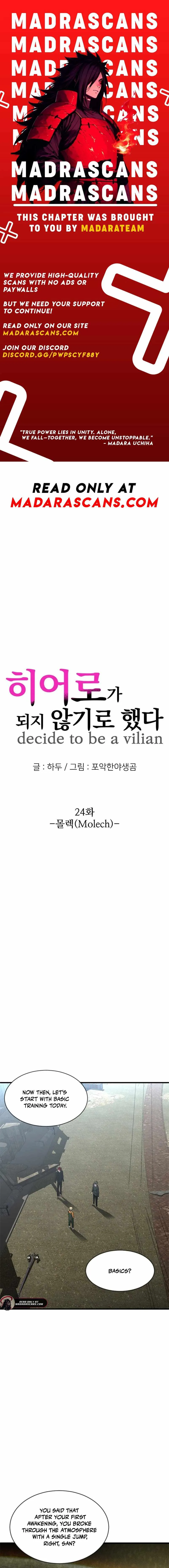 Decide to Be a Villain Chapter 24 page 1