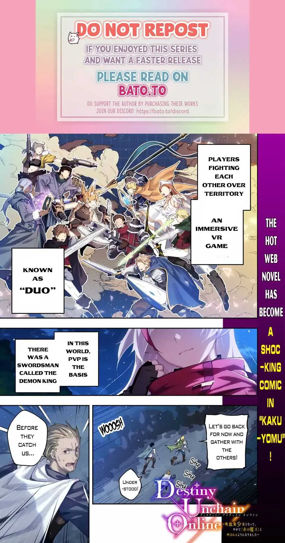 Destiny Unchain Online Chapter 1 page 1