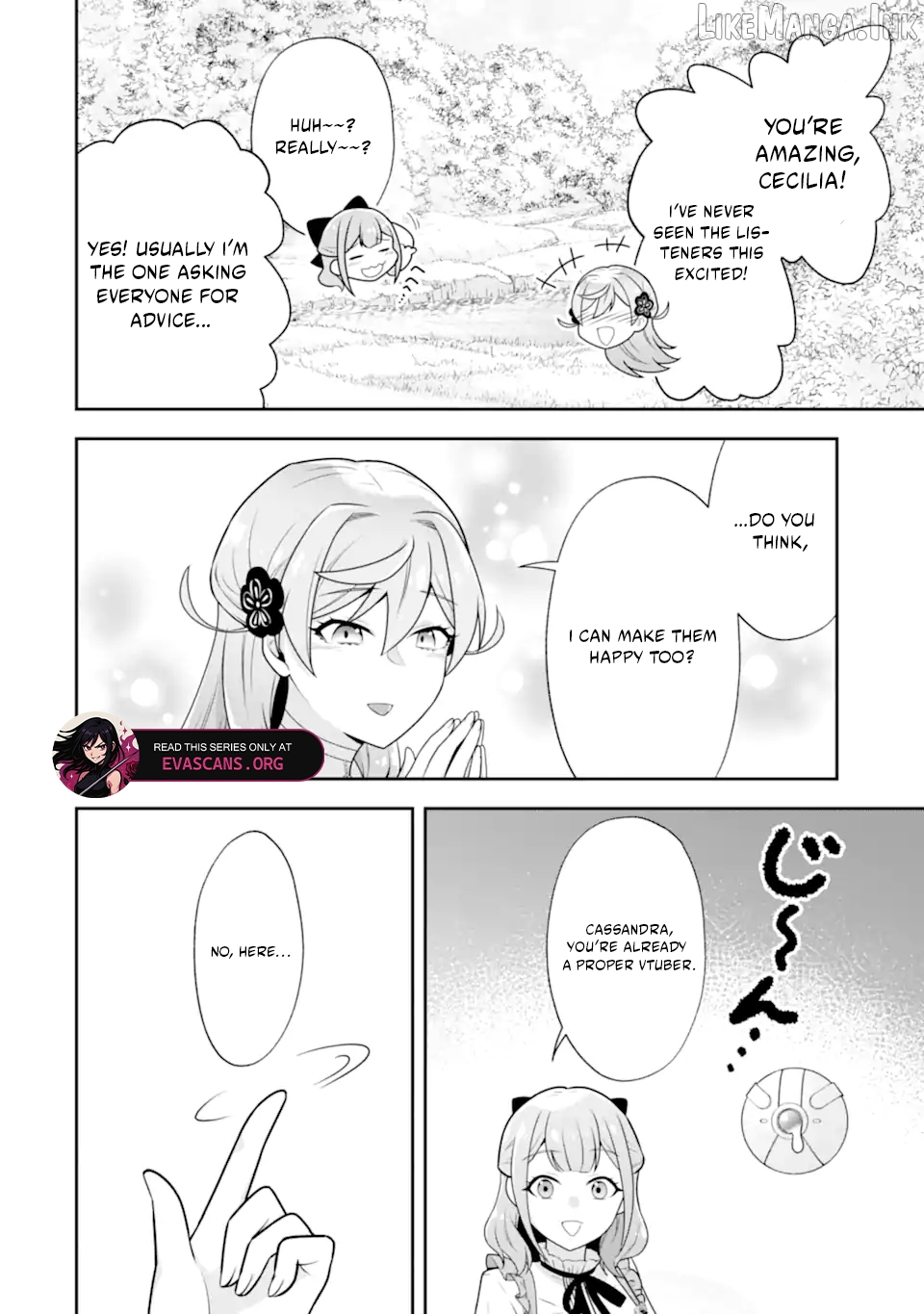 Doom-Stream Villainess with Loyal Viewers. Chapter 10.2 page 1