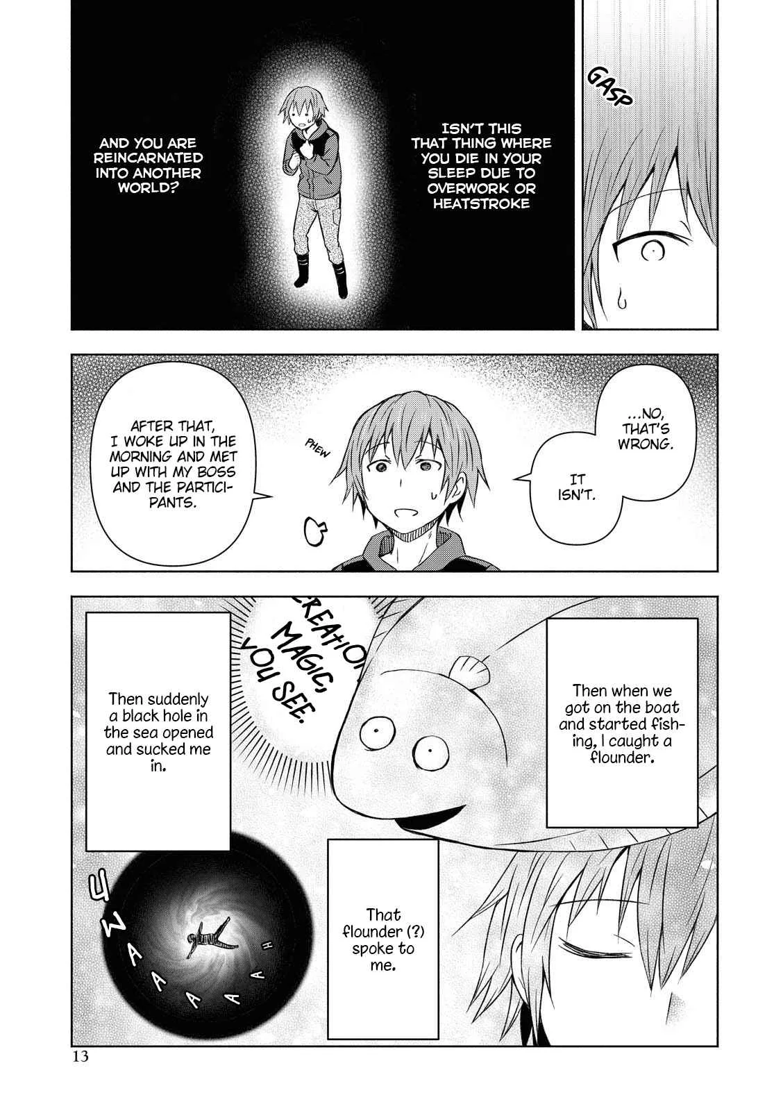 Dungeon Tou de Yadoya wo Yarou! Souzou Mahou wo Moratta Ore no Hosoude Hanjouki Chapter 1 page 8